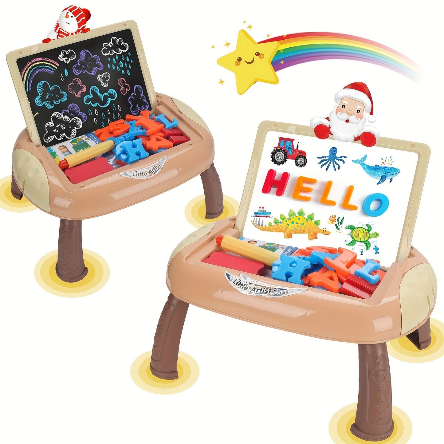 Reversible School Board Black and White with Accessories