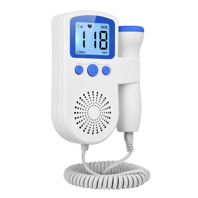Portable fetal heart rate monitor