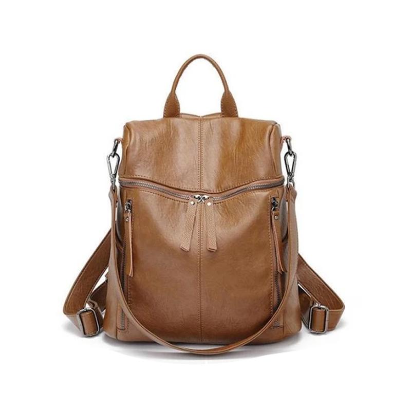 Elegant Leather Travel Bag for Men and Women