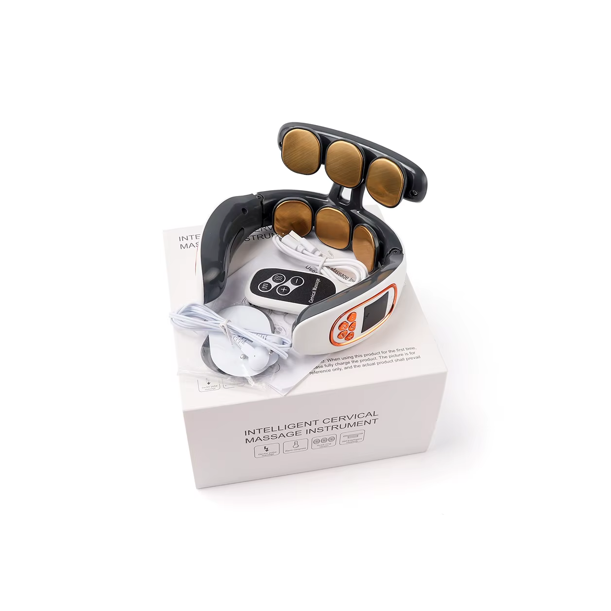 High-End Neck Massager with 6 Adjustable Electrodes