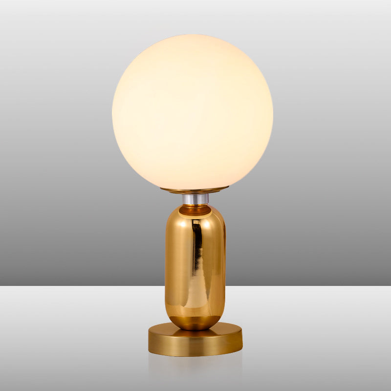 Lampe Verre Élégante Boule Dorée - Santeova