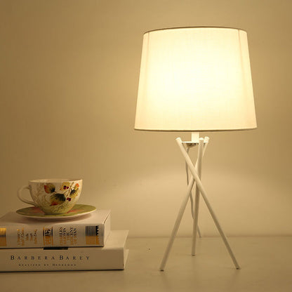 Elegant Table Lamp with Fabric Lampshade