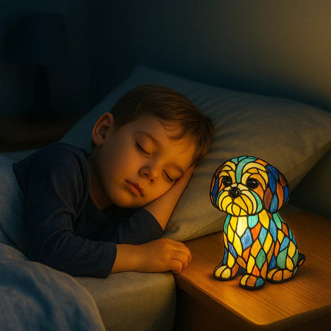 Fun Colorful LED Dog Lamp