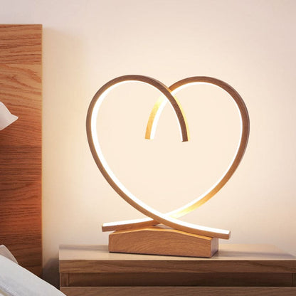 Romantic Scorched Wood Bedside Table