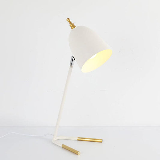 Lampe de Bureau Élégante en Métal avec Abat-jour Dôme - Santeova