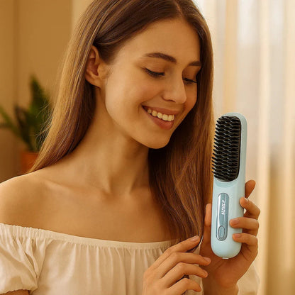 Electric Straightening Brush – Fast Smoothing and Anti-Frizz Shine