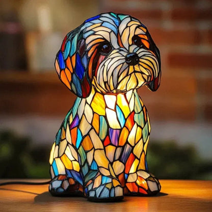 Fun Colorful LED Dog Lamp