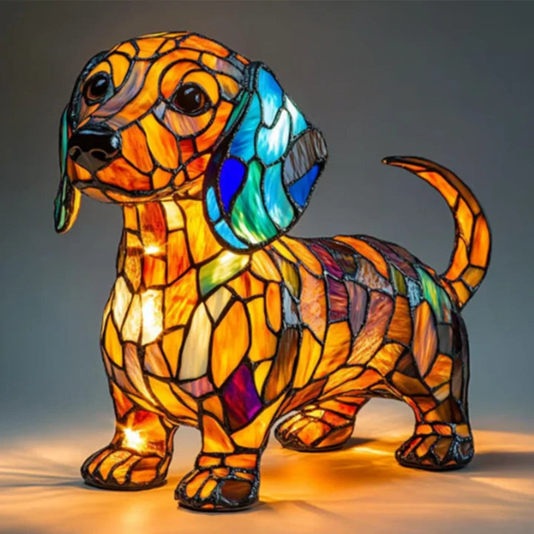 Fun Colorful LED Dog Lamp