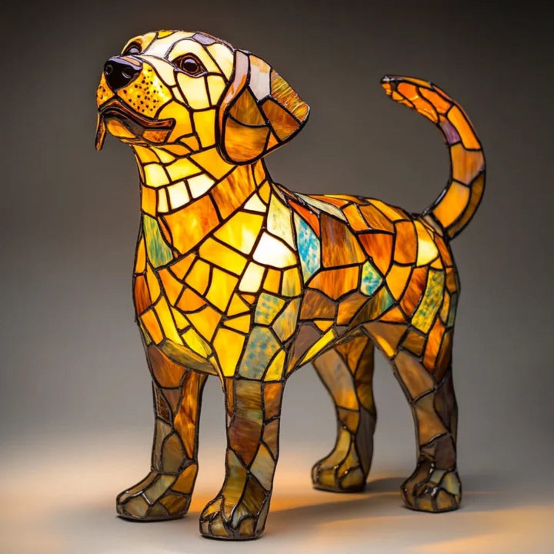 Fun Colorful LED Dog Lamp