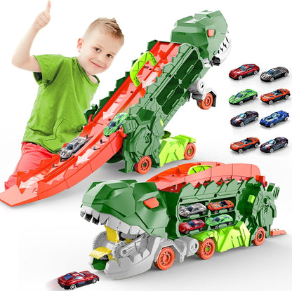 Dino Garou Toy Vehicle with Racing Track