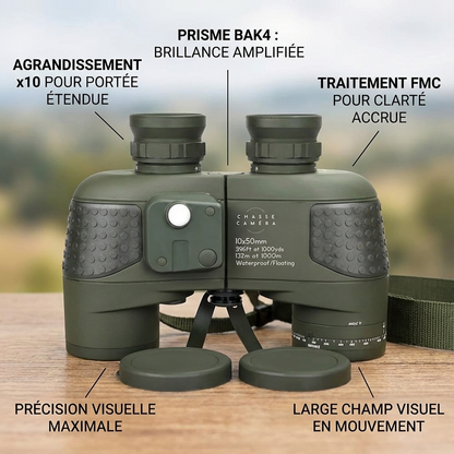 Marcherelle™ – Military Binoculars 10x50 with Clear and Stable Vision
