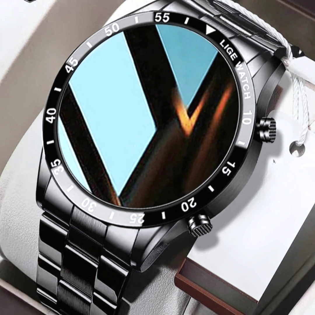 Montre Connectée Élégante 4G avec Écran AMOLED et Suivi de Santé - Foivo