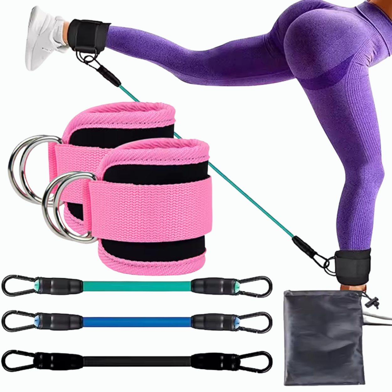 Elastic Fitness Equipment for Glutes and Legs