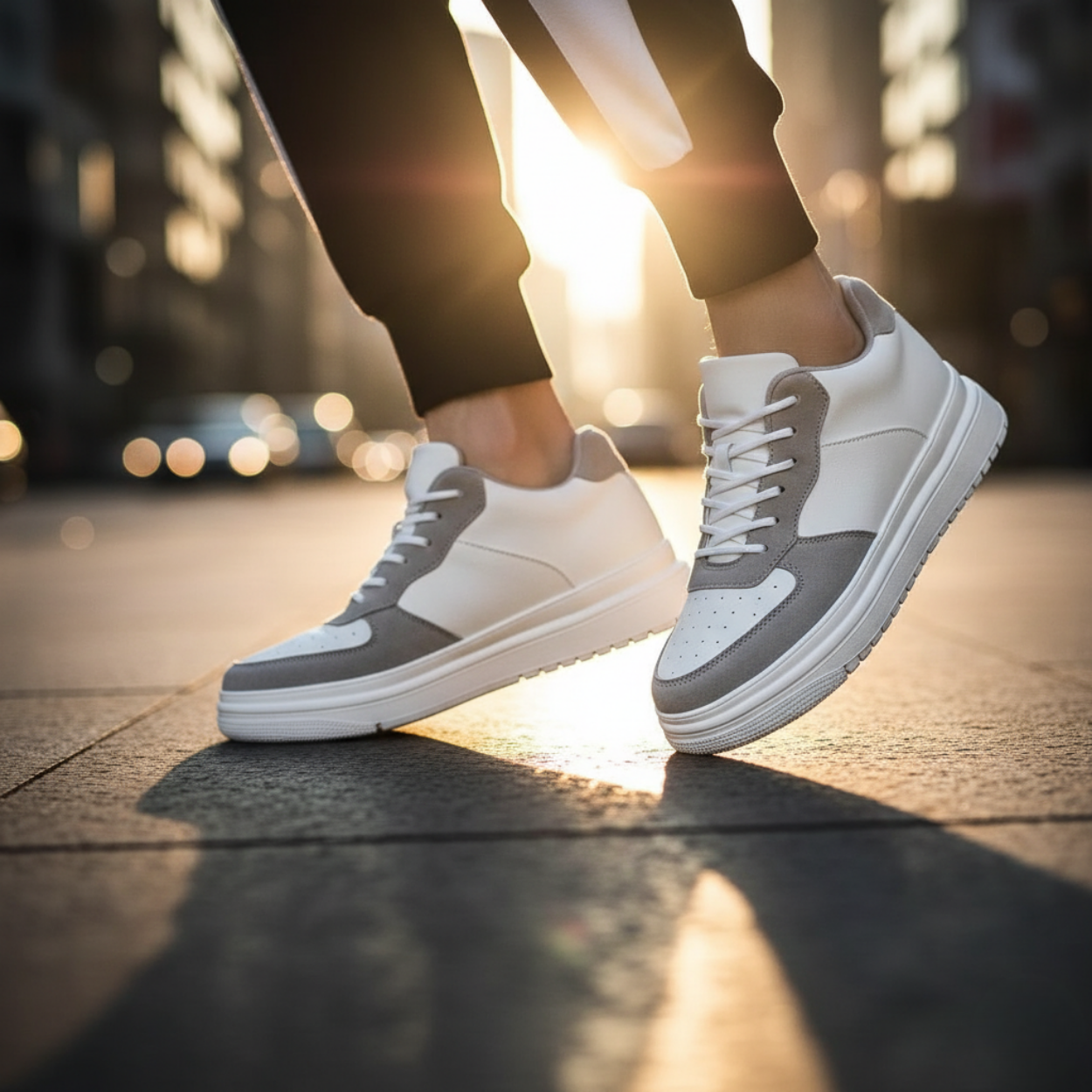 Discreet and Comfortable Men's Height Increasing Shoes