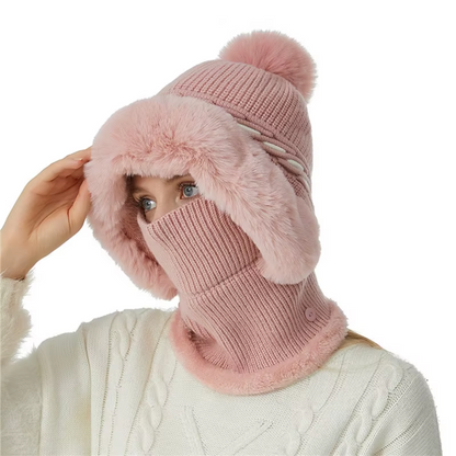 Soft and Warm 2-in-1 Polar Fleece Hat and Scarf
