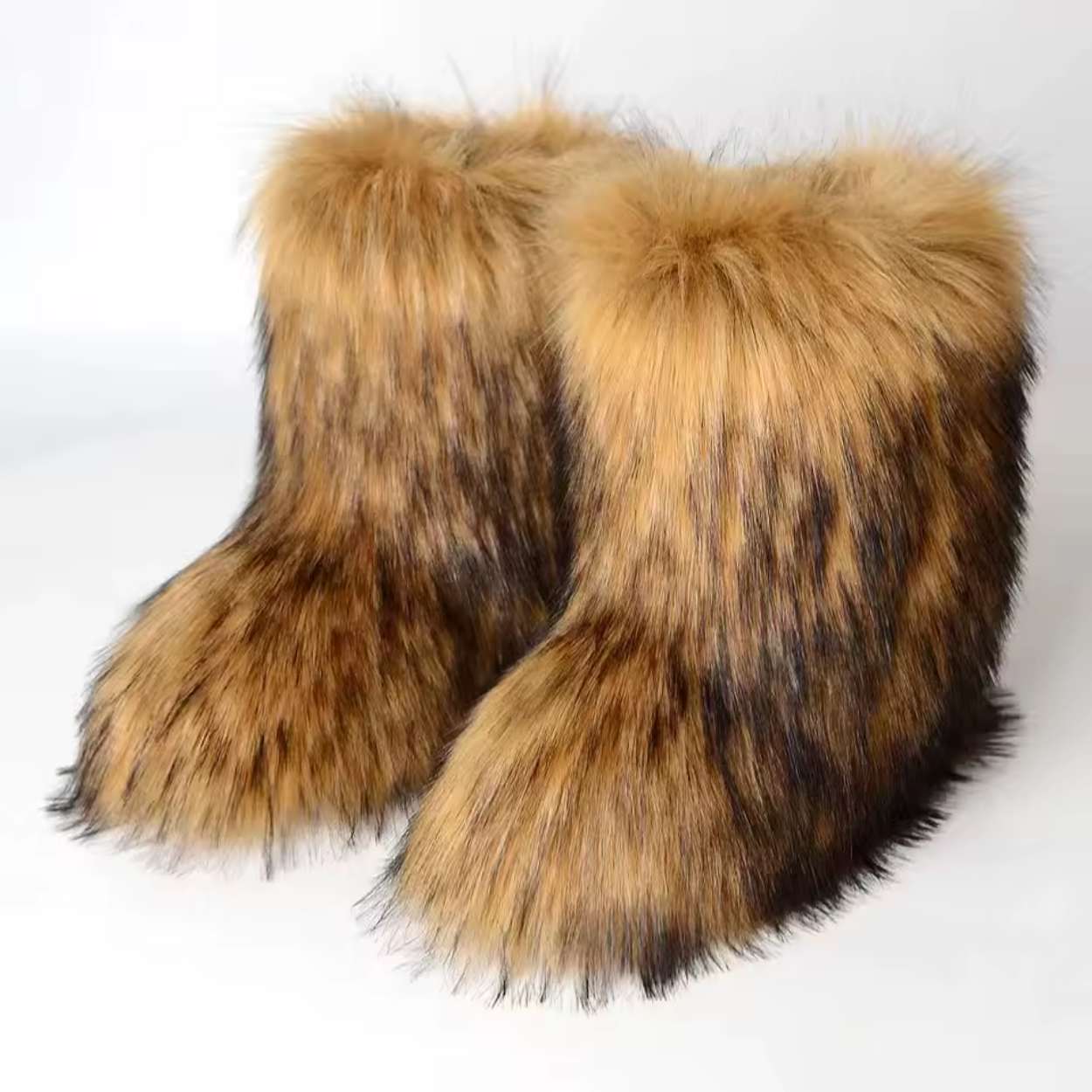 Retro Style Fur-Lined Boots