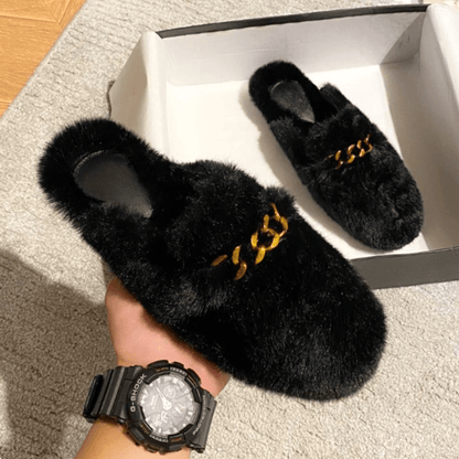 Pantoufles en Peluche Douilletes pour Dames - Santeova