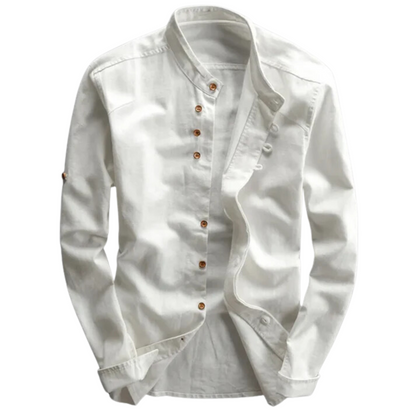 Men's Japanese Shirt with Dragon Print