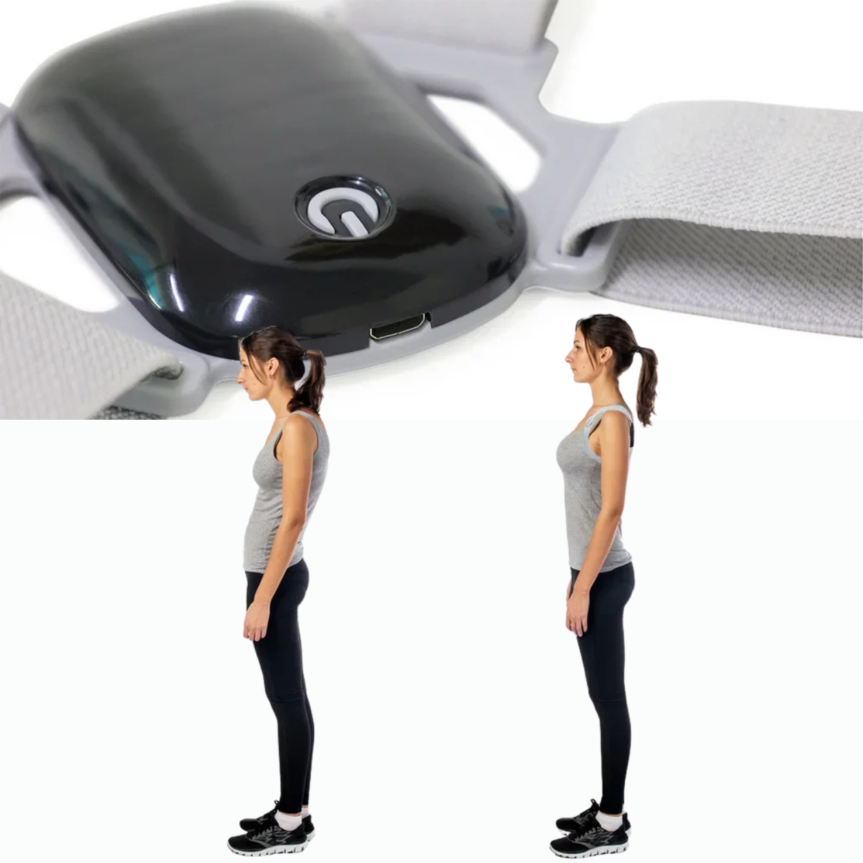 Adjustable Posture Correction Belt with Vibrating Alerts