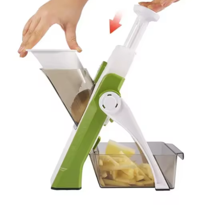 Manual Vegetable Grater with Built-in Chopper