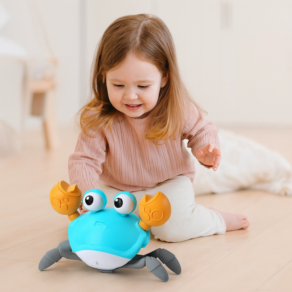 Jouet Bébé Crabe Musique et Lumières Colorées - Foivo