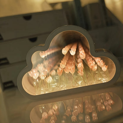 Elegant Compact Floral Infinity Lamp LED
