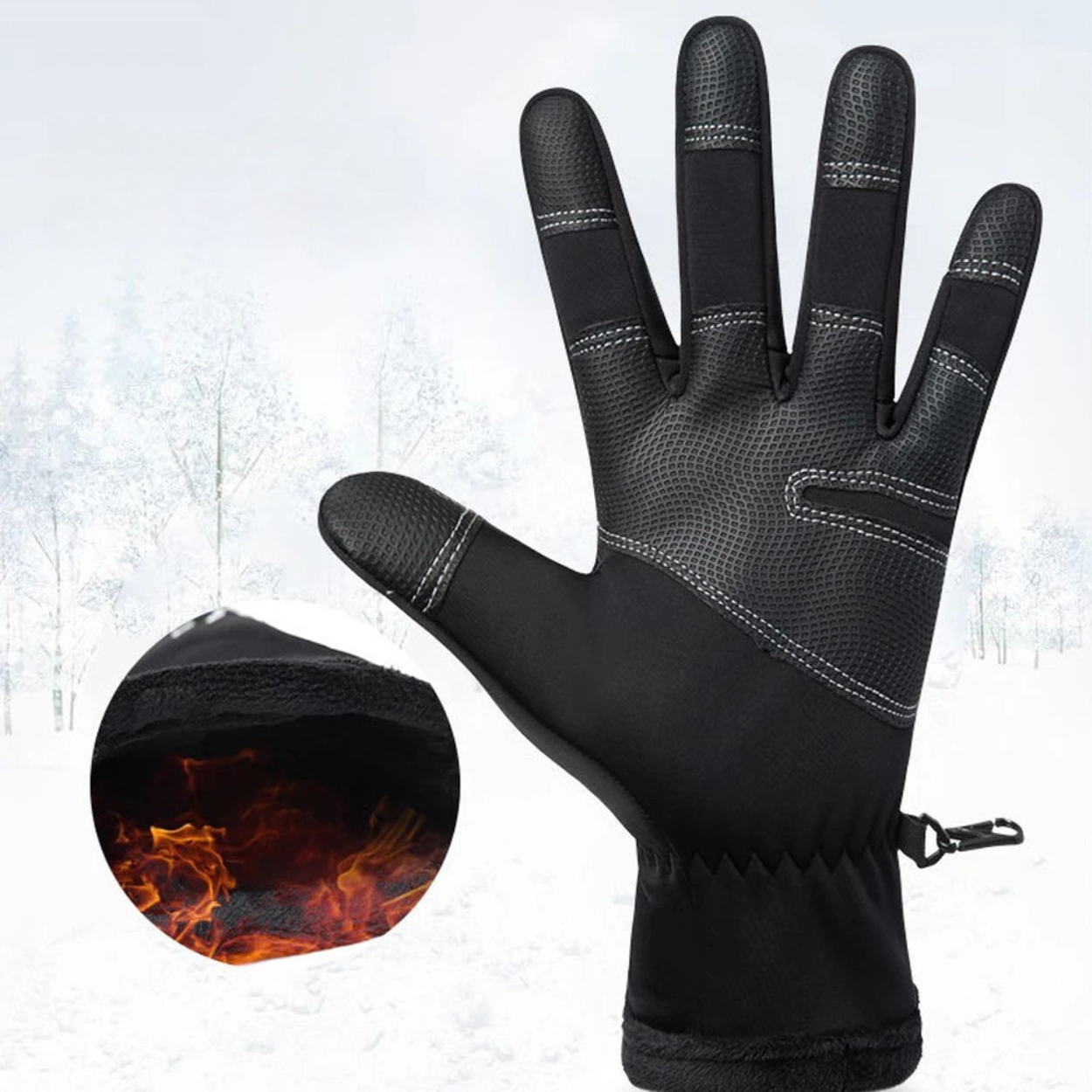 Waterproof and Heated Winter Motorcycle Gloves