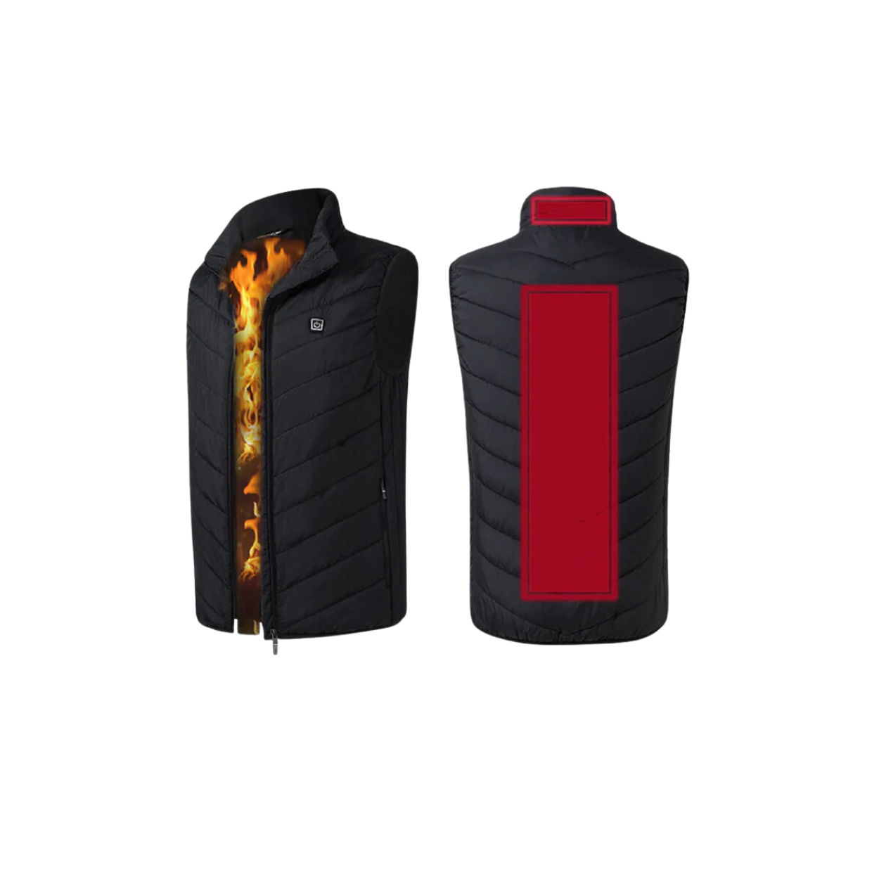 Electric Heated Vest with 9 Adjustable Heat Zones