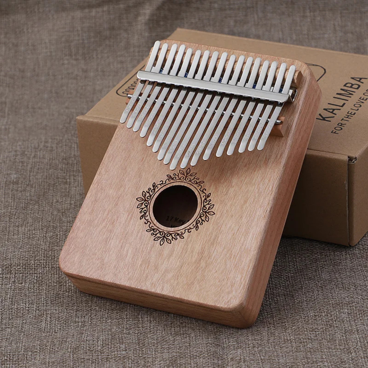 17-Key Wooden Thumb Piano Kalimba Portable