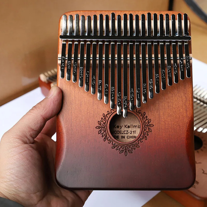 17-Key Wooden Thumb Piano Kalimba Portable