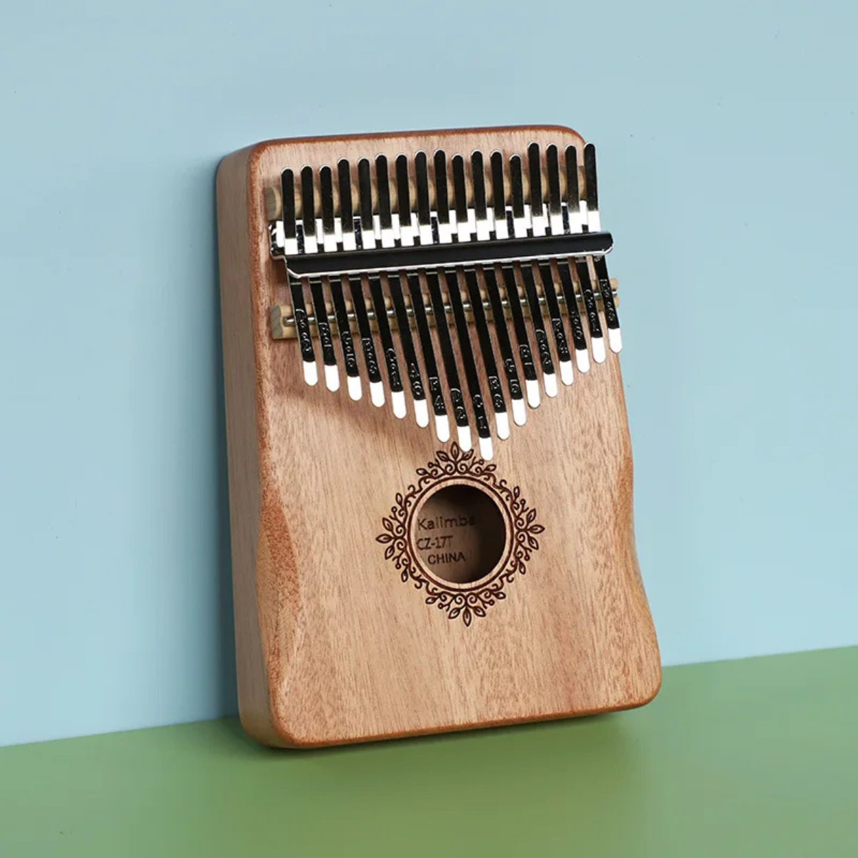17-Key Wooden Thumb Piano Kalimba Portable