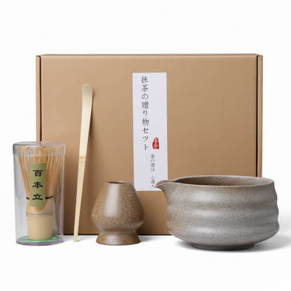 Traditional Japanese Matcha Teapot and Accessories