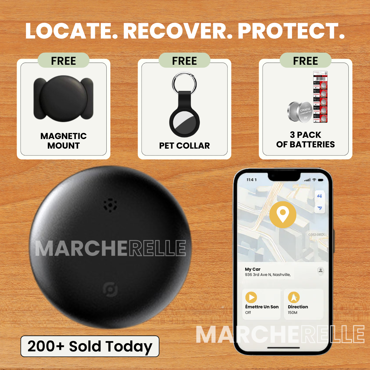 Marcherelle - GPS Tracker for Children Without Subscription