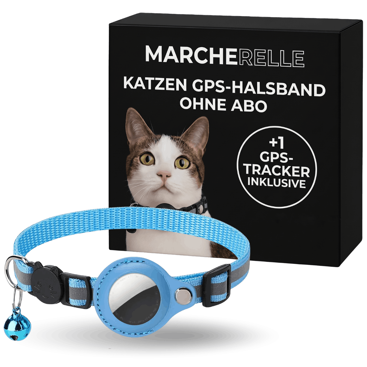 Macherelle™ – GPS Collar for Cats No Subscription | Compatible with iOS & Android