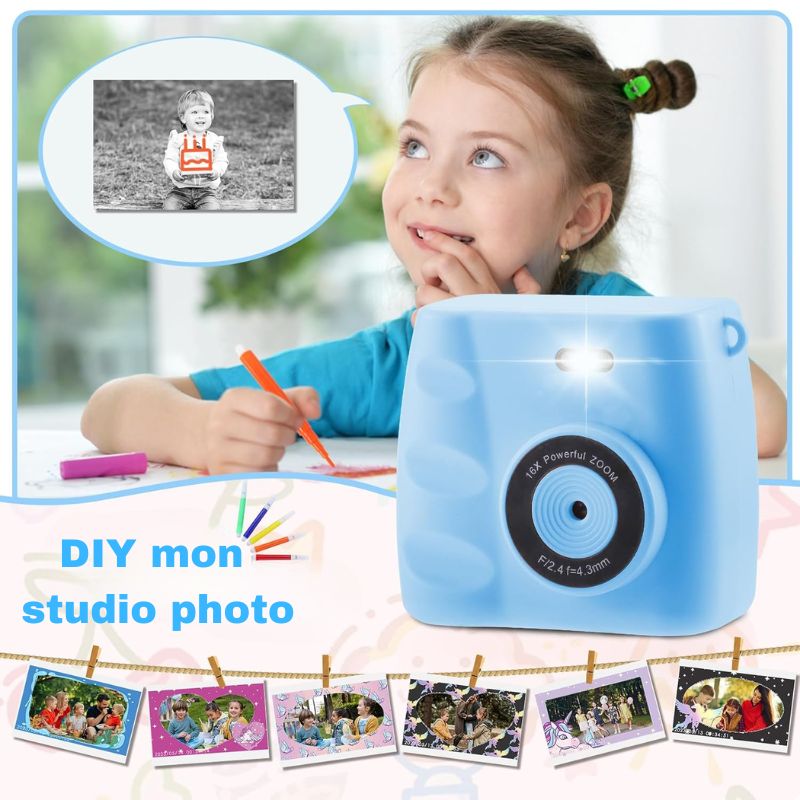 Marcherelle™ – Appareil Photo Enfant avec Impression Instantanée