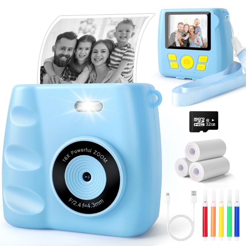 Marcherelle™ – Appareil Photo Enfant avec Impression Instantanée