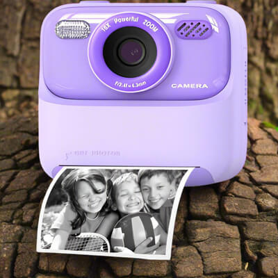 Marcherelle™ – Appareil Photo Instantané Enfant Double Objectif 1080P