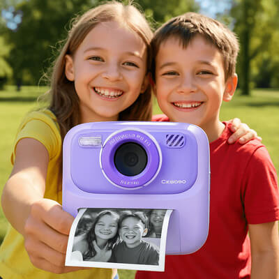 Marcherelle™ – Appareil Photo Instantané Enfant Double Objectif 1080P
