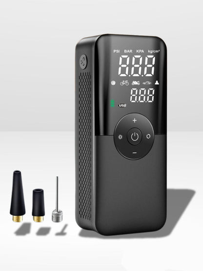 Marcherelle™ – Compresseur d’Air Portable Voiture 4-en-1 Rechargeable