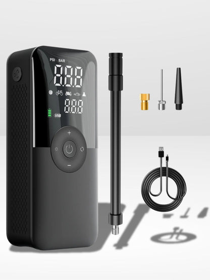 Marcherelle™ – Compresseur d’Air Portable Voiture 4-en-1 Rechargeable