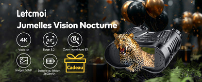 Marcherelle™ – Jumelles Vision Nocturne Infrarouge 300M avec Zoom 8X
