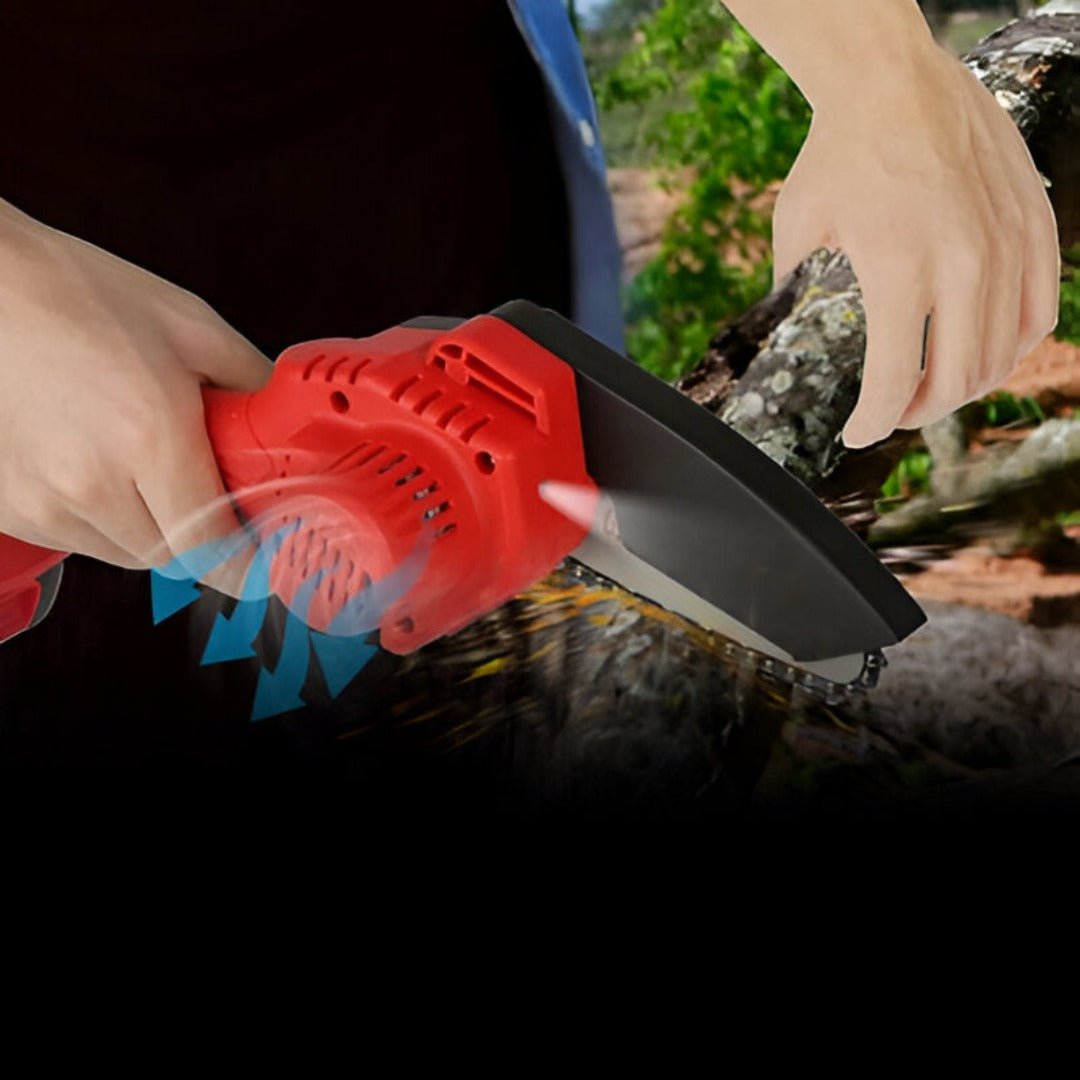 Marcherelle™ – Mini Tronçonneuse Sans Fil Électrique Rechargeable et Légère