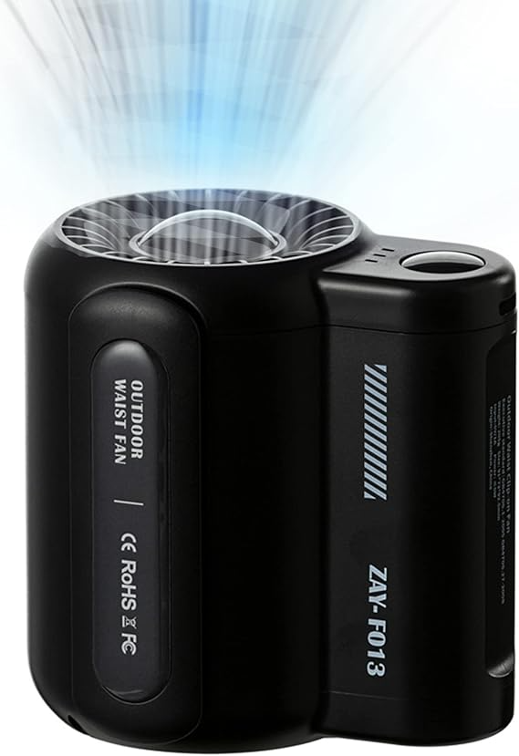 Marcherelle™ | Mini ventilateur portable – Double pince, pliable et léger