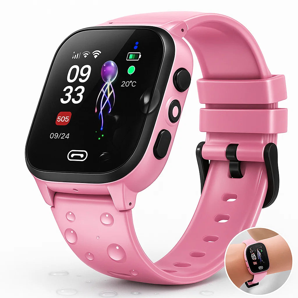 Marcherelle™ – Montre Connectée GPS pour Enfants avec Appel Vidéo