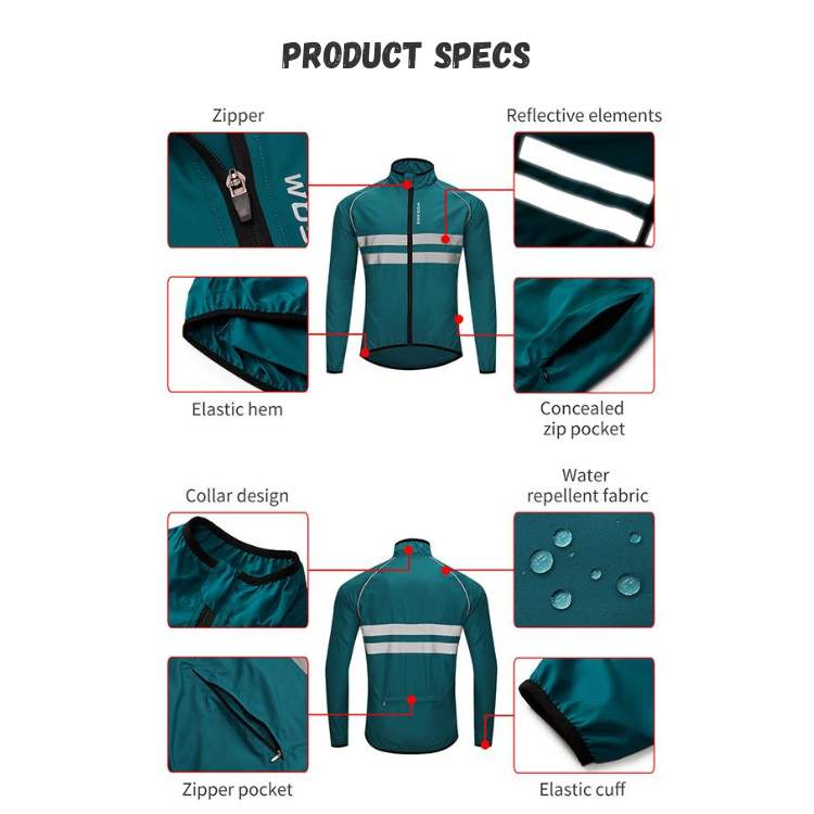 Marcherelle™ – Veste Imperméable avec Protection Coupe-Vent et Détails Réfléchissants