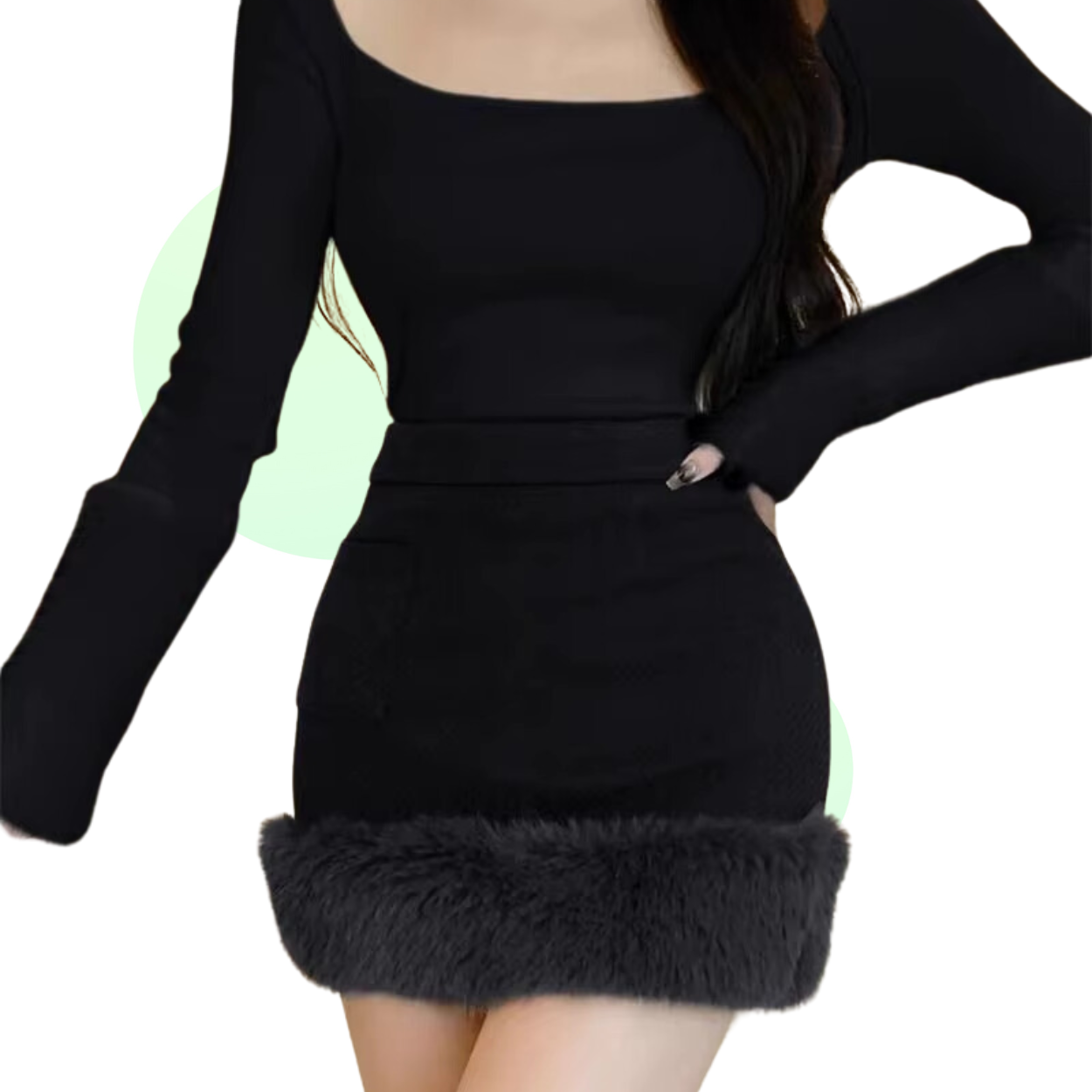 Jupe Hiver Fourrure Élégante et Chaude - Marcherelle