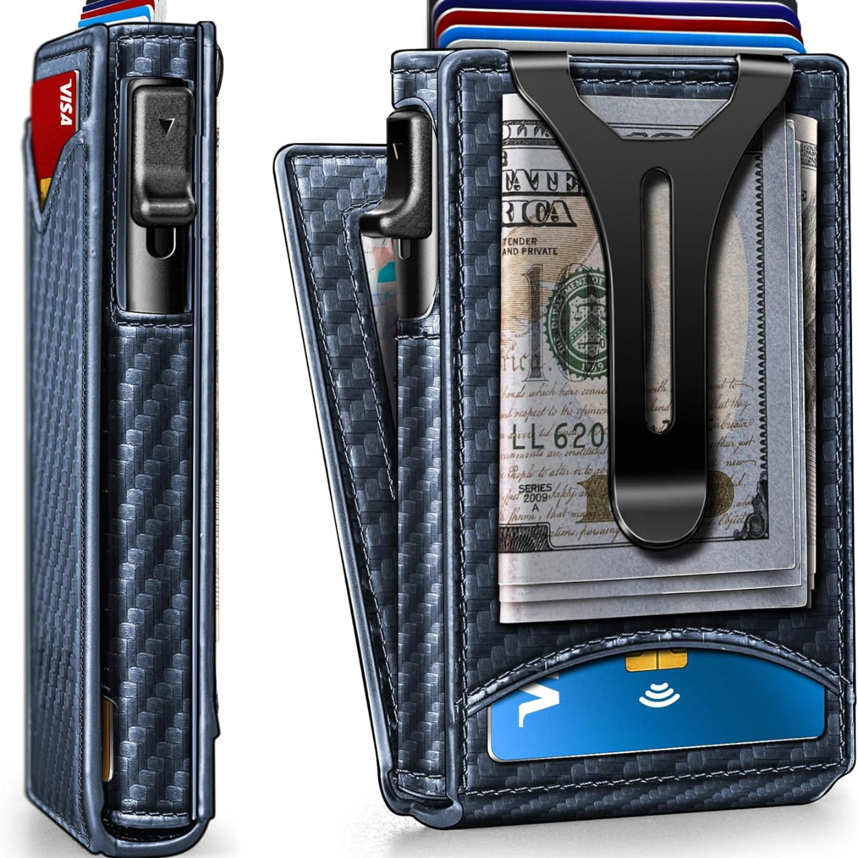 Slim Aluminum Wallet with RFID Protection