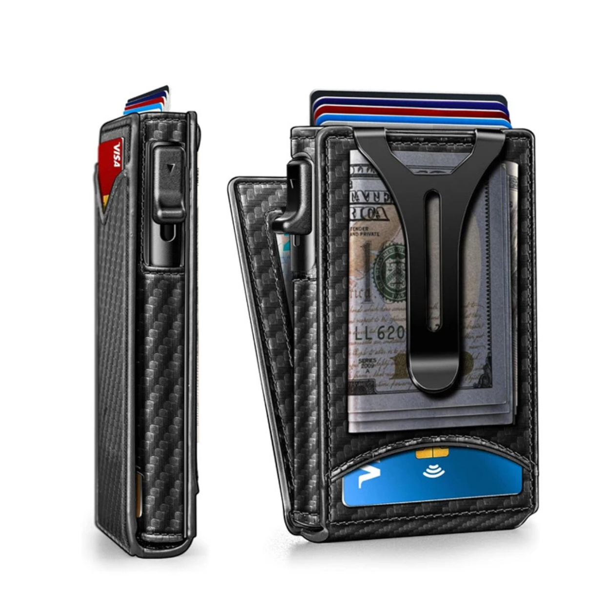 Slim Aluminum Wallet with RFID Protection