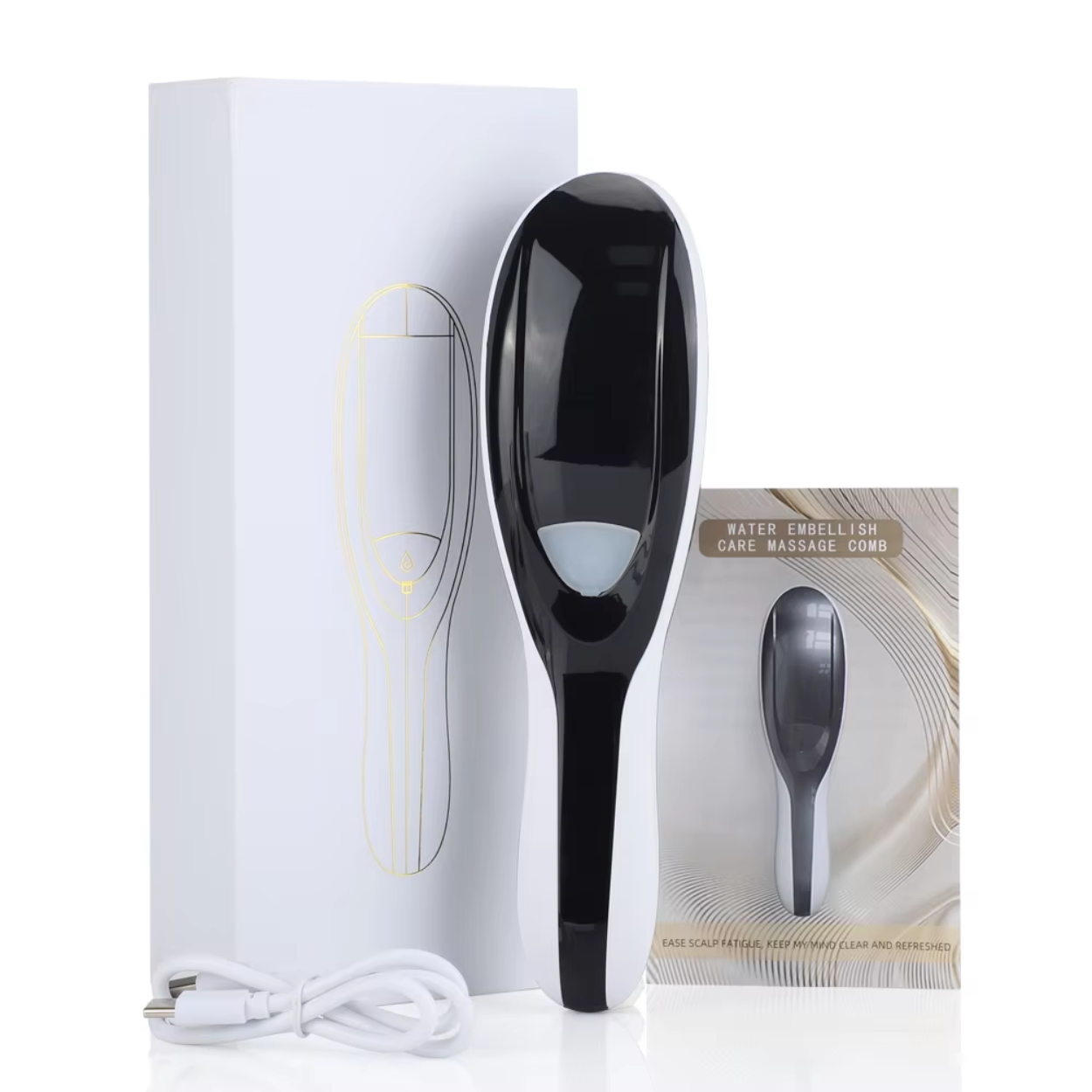 3-Function Hair Comb Massager