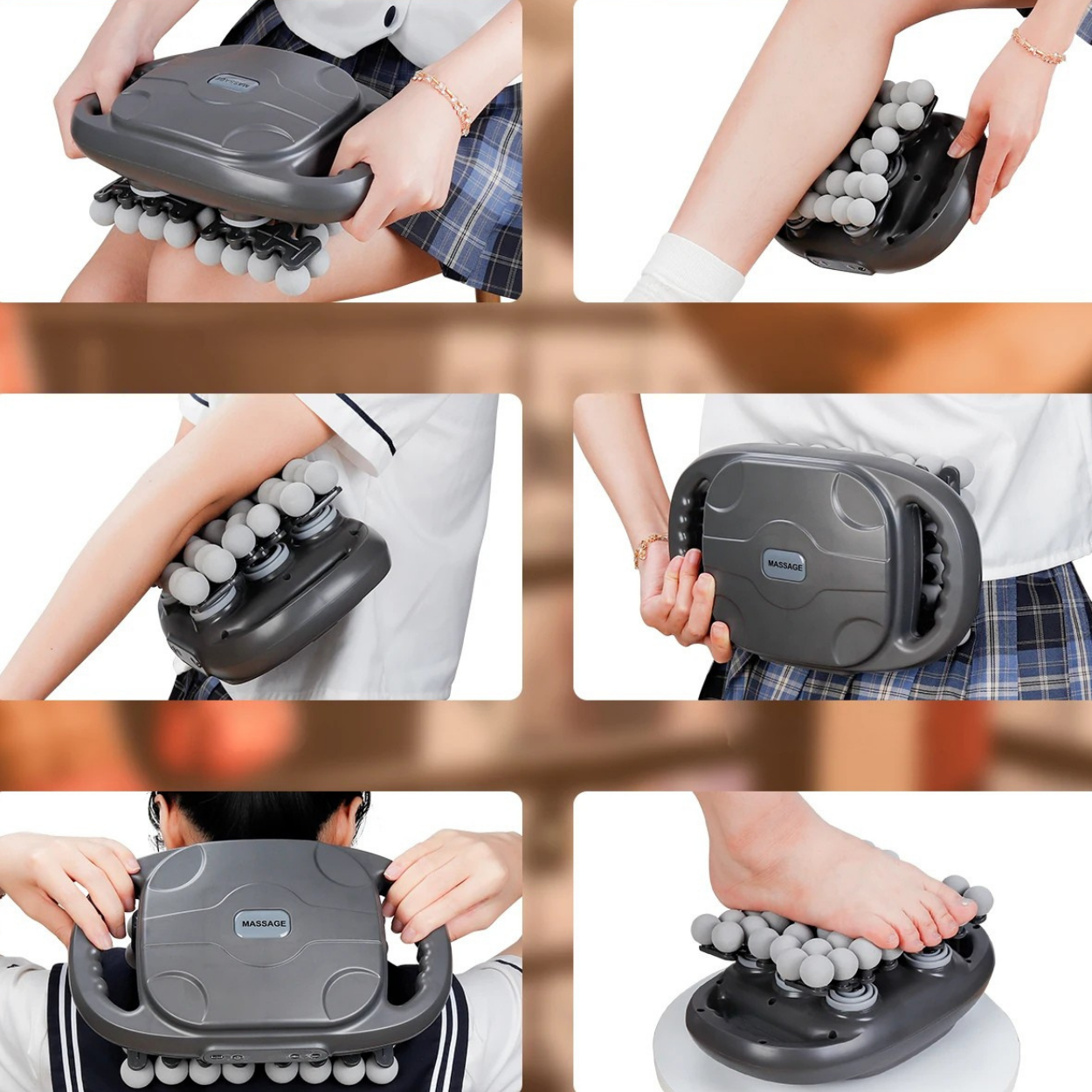 Powerful Professional Muscle Massage Gun with 6 Adjustable Heads